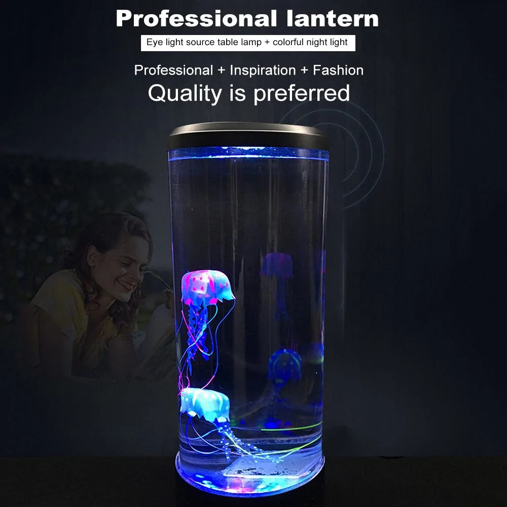 Color Changing LED Jellyfish Aquarium Night Light